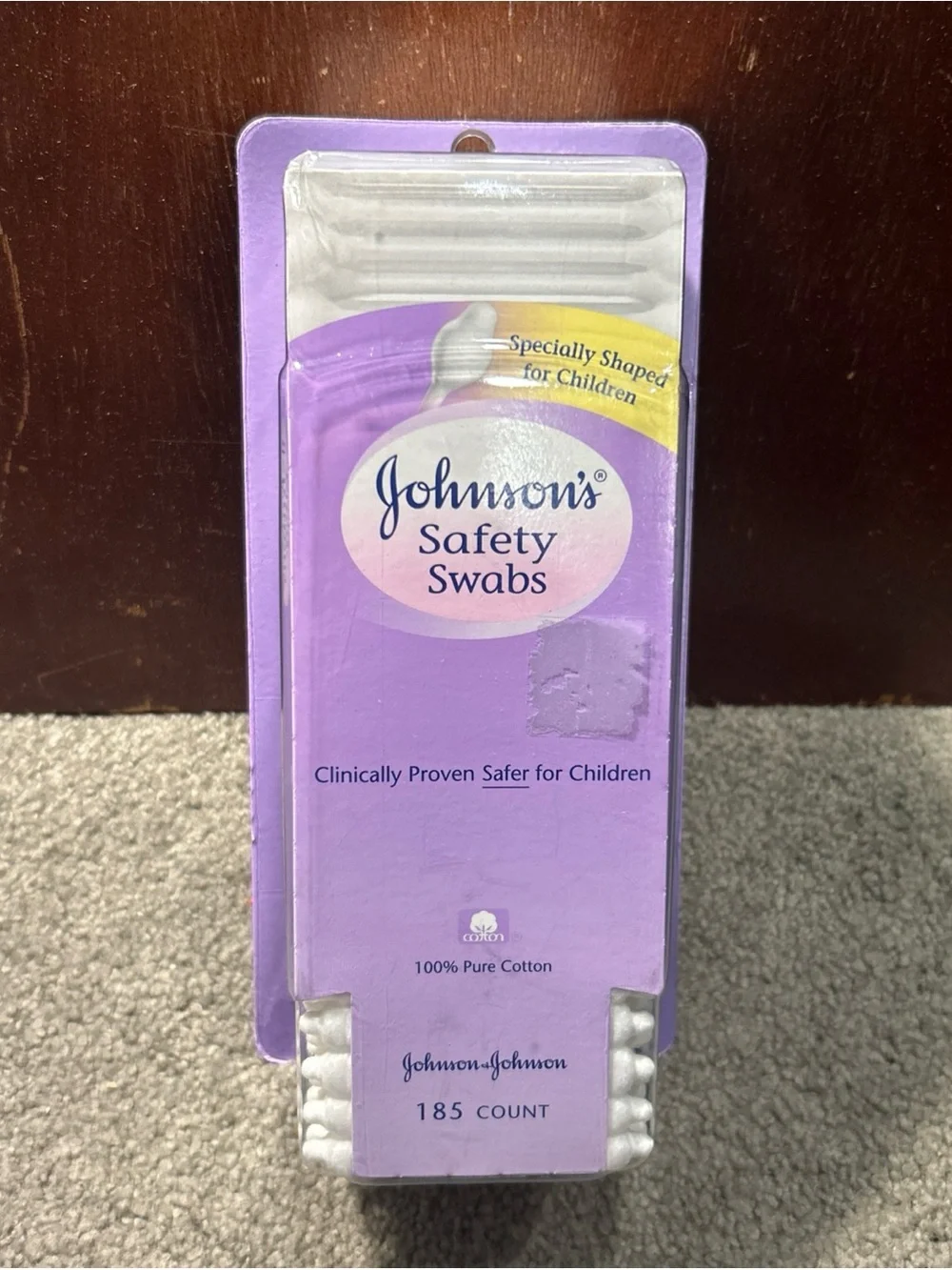 Johnson's Safety Swabs 100% Pure Cotton, 185 Count